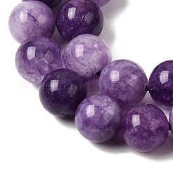 Бусины из натурального белого нефрита&nbsp;G-H348-8mm-05