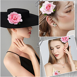 Заколки для волос из ткани и железа из кожи аллигатора&nbsp;AJEW-SP0002-84E