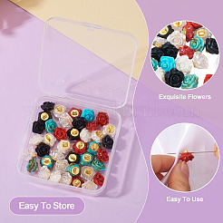 40 шт. двухцветные пластиковые пуговицы с тремя отверстиями&nbsp;FIND-TA0008-23