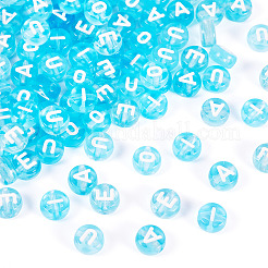 100шт 5 стиля прозрачные акриловые бусины&nbsp;TACR-TA0001-54C