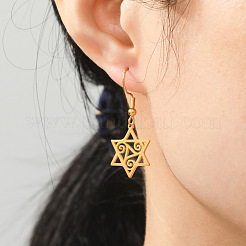 Серьги-подвески из нержавеющей стали 304&nbsp;FS-WGD23E6-02