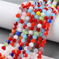 Непрозрачный сплошной цвет имитация нефрита стеклянные бусины пряди&nbsp;EGLA-A039-P4mm-D16