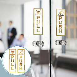 4 шт. 2 стиля самоклеящиеся акриловые дверные таблички&nbsp;AJEW-GA0006-91D