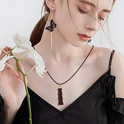 Деревянный бамбуковый сустав в форме флакона духов большие подвески&nbsp;WOOD-WH0001-09