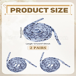 2 пара плоских полиэстеровых шнурков&nbsp;FIND-LP0008-78