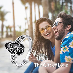 Сплав со стразами кольца для пальцев&nbsp;FS-WG86281-04