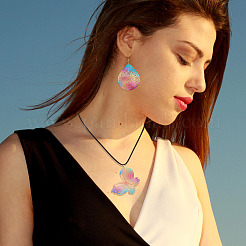 16 шт. 8 стильных филигранных подвески из нержавеющей стали 430&nbsp;STAS-BY0001-15