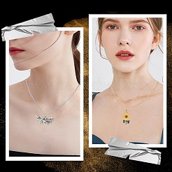 10 шт. 2 цвета 304 нержавеющая сталь слайдер ожерелье изготовление&nbsp;NJEW-SC0001-10