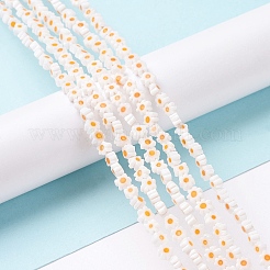 Ручной работы стеклянная бусина тысячецветник нитей&nbsp;LAMP-J035-4mm-73