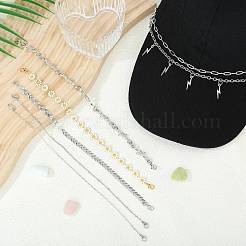 7 комплект цепей из латуни и нержавеющей стали 304 и сплава&nbsp;HJEW-SW00142