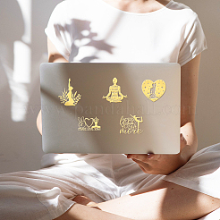 9 шт. никелевые самоклеящиеся наклейки с картинками&nbsp;DIY-WH0450-194