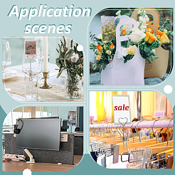 12шт 2 стиля железный зажим для карточек в форме сердца&nbsp;AJEW-OC0014-46