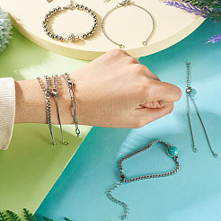 7 шт. 7 стиля из нержавеющей стали для самостоятельного изготовления браслета&nbsp;AJEW-TA00031