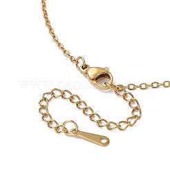 Овальное колье с подвеской из натурального амазонита&nbsp;NJEW-JN04487-02