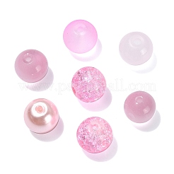 100шт прозрачные матовые стеклянные бусины нити&nbsp;GLAA-CJ0002-07