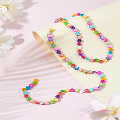 2 нити натуральных бусин из ракушек трохид/трохус&nbsp;SHEL-LP0001-02