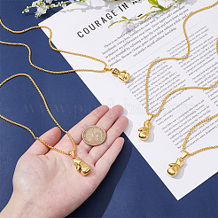 4 шт. ожерелье с подвеской в виде боксерских перчаток из сплава&nbsp;NJEW-UN0001-63AG