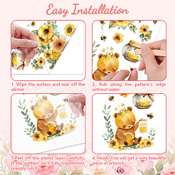 3 лист 3 стиля ПВХ водонепроницаемые декоративные наклейки&nbsp;DIY-WH0404-111