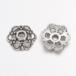 Тибетские серебряные причудливые шапочки для бус&nbsp;LS-AA0502