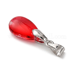 Градиент цвета краска для выпечки прозрачные стеклянные подвески&nbsp;PALLOY-JF04418-01