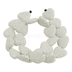 Окрашенные бусины из натурального камня лавы&nbsp;G917-1