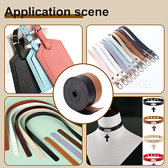 2 рулон 2 цветов 3 ярда двухсторонний шнур из искусственной кожи&nbsp;LC-WR0001-02