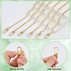 6 шт. 6 стиля алюминиевые цепи для панцирного крепления сумки удлинители цепей&nbsp;HJEW-HS00064