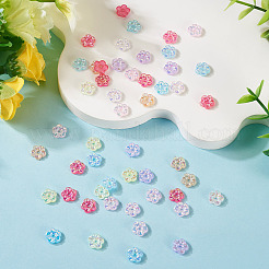 50шт УФ-покрытие непрозрачные акриловые бусины&nbsp;MACR-TA0002-56