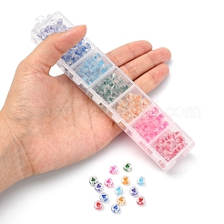 7 цвет прозрачных акриловых бусин&nbsp;TACR-YW0001-57B