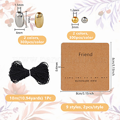 Наборы для изготовления браслетов из пластиковых бусин с азбукой Морзе ccb&nbsp;DIY-DC0003-90A