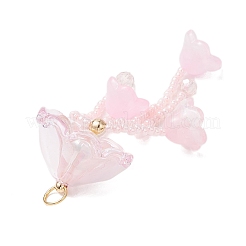 Большие подвески в виде медуз из стеклянных семян&nbsp;PALLOY-MZ01166-03