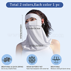 2 шт. двухцветная полиэстеровая подвесная маска для ушей&nbsp;AJEW-DJ0006-36