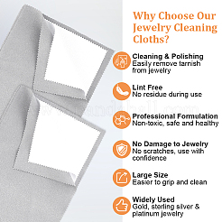 2шт 2 стиля 4 слоя салфетки для полировки серебра&nbsp;TOOL-BBC0001-04A