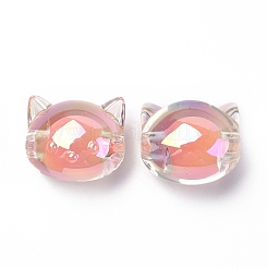 УФ-покрытие радужными переливающимися акриловыми бусинами&nbsp;OACR-H015-05E