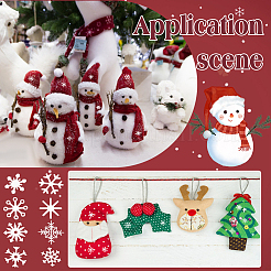 500шт рождественские тематические латунные кабошоны&nbsp;MRMJ-UN0001-020B