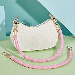 Круглые плетеные шнуры для сумок из искусственной кожи с застежками из цинкового сплава&nbsp;FIND-WH0126-941C-02