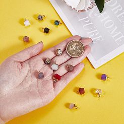 12шт 12 стиля подвески из натуральных и синтетических драгоценных камней&nbsp;G-SZ0002-13