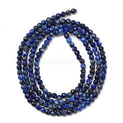 Нитки бусины из натурального ляписа-лазури&nbsp;LS-G-E351-09