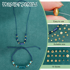 900шт. 18 набора бусин-разделителей из сплава&nbsp;FIND-PH0018-19