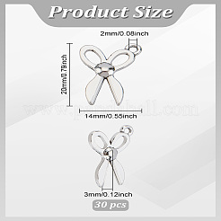 30 шт. подвески в виде ножниц из цинкового сплава в тибетском стиле&nbsp;TIBEP-LP0001-21