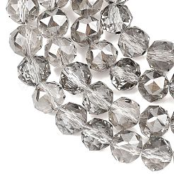 Гальванические непрозрачные стеклянные бусины&nbsp;GLAA-H040-01D