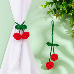 2 шт. полиэстеровая подвеска вишневая&nbsp;HJEW-MA0001-01