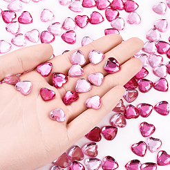 200 шт. 2 цвета имитация тайваньских акриловых кабошонов со стразами&nbsp;GACR-YW0001-06