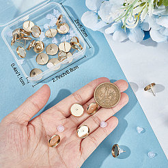 30 шт. Латунные серьги-гвоздики&nbsp;KK-BBC0007-42