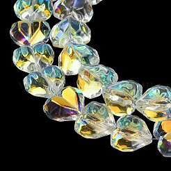 Гальванизируйте прозрачное стекло бисер нитей&nbsp;X-EGLA-B012-AB01