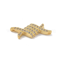 Стойка покрытие латунь прозрачный кубический цирконий ромб соединительные подвески&nbsp;KK-A234-069G