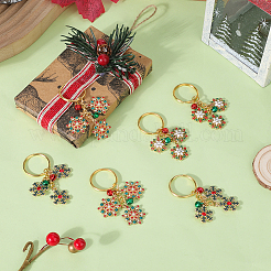 6шт 3-х стильный брелок из сплава со стразами&nbsp;KEYC-SC00012