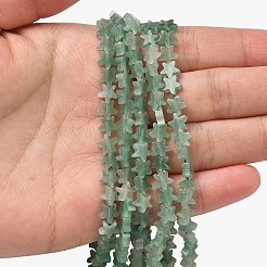 Естественный зеленый авантюрин бисер нитей&nbsp;G-F817-A13-01