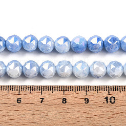 Антикоррозийные гальванические стеклянные бусины&nbsp;X-GLAA-N010-8mm-02