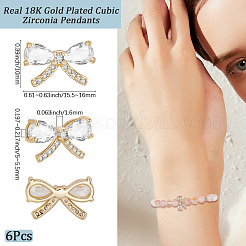 10шт латунные подвески с микропаве и кубическим цирконием&nbsp;KK-BBC0020-50